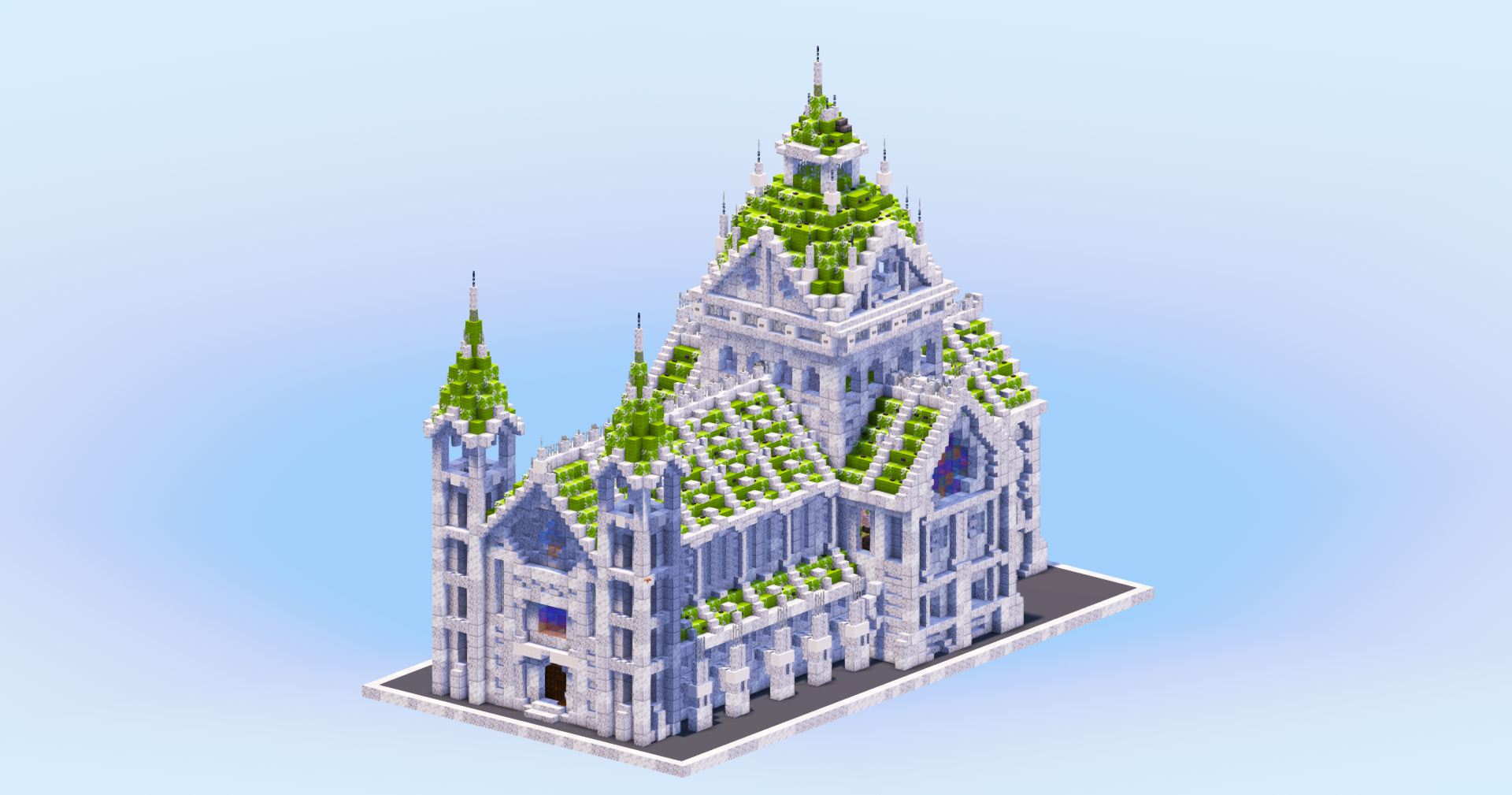 Compact Cathedral White and Green