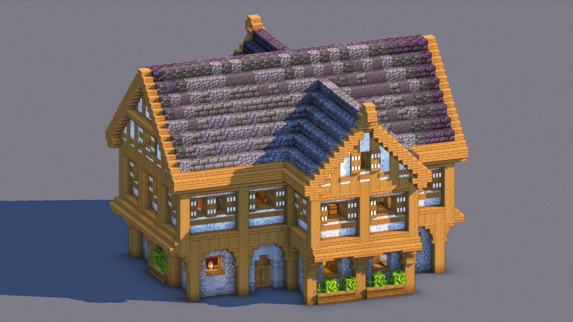 Medieval House – Fully Decorated Interior | Download — Minecraft Build by RaekonBuilds