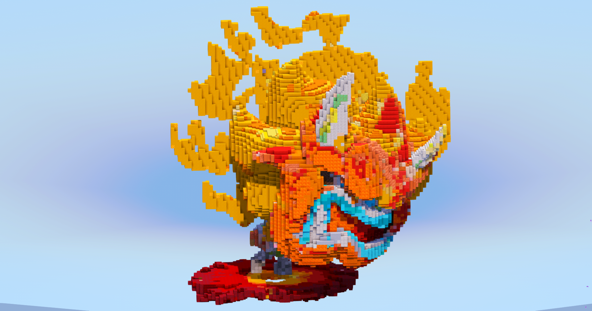 Terastal Ogerpon Hearthflame Mask — Minecraft Build by LeonisBuilds