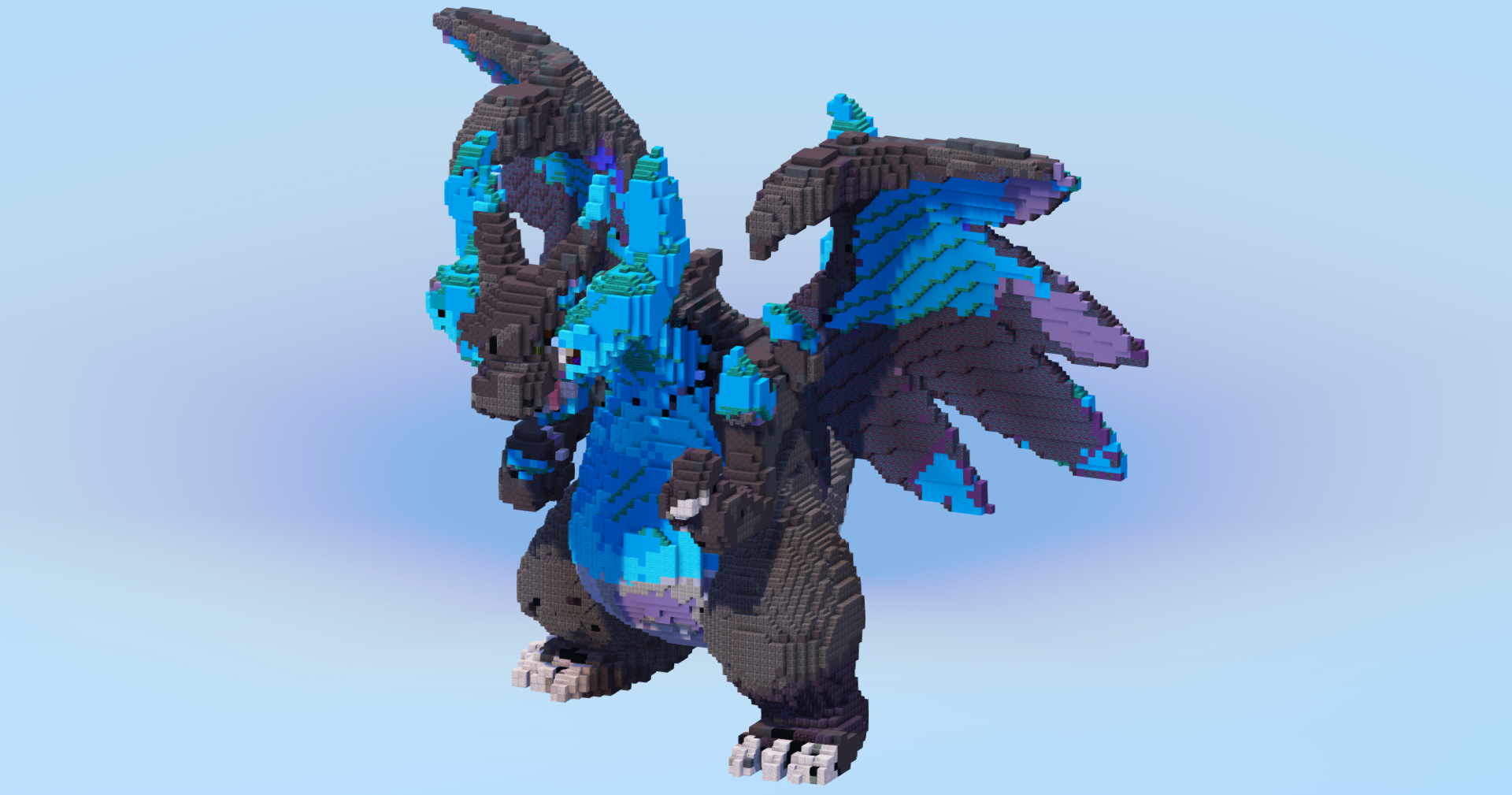 Mega Charizard X — Minecraft Build by LeonisBuilds