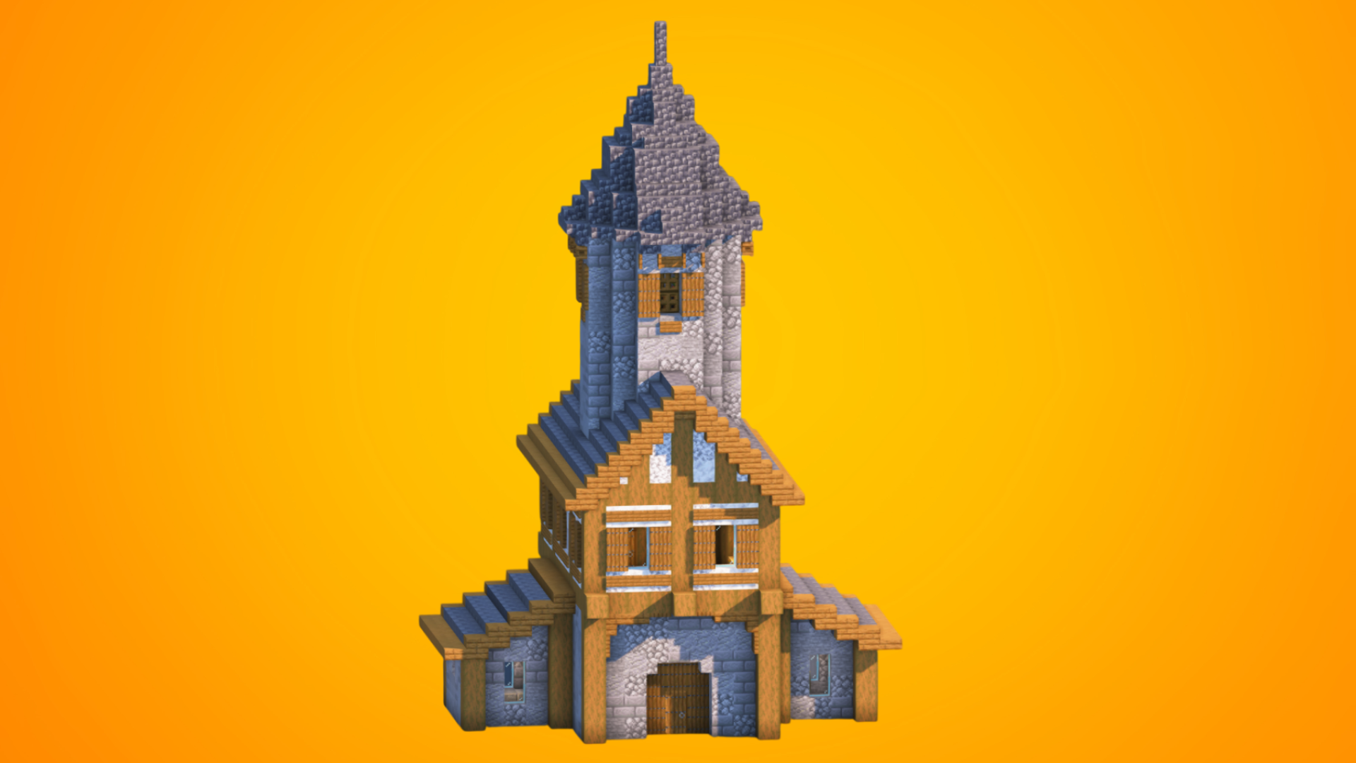 Medieval Watchtower & Chapel | Fully Furnished Interior — Minecraft Build by RaekonBuilds
