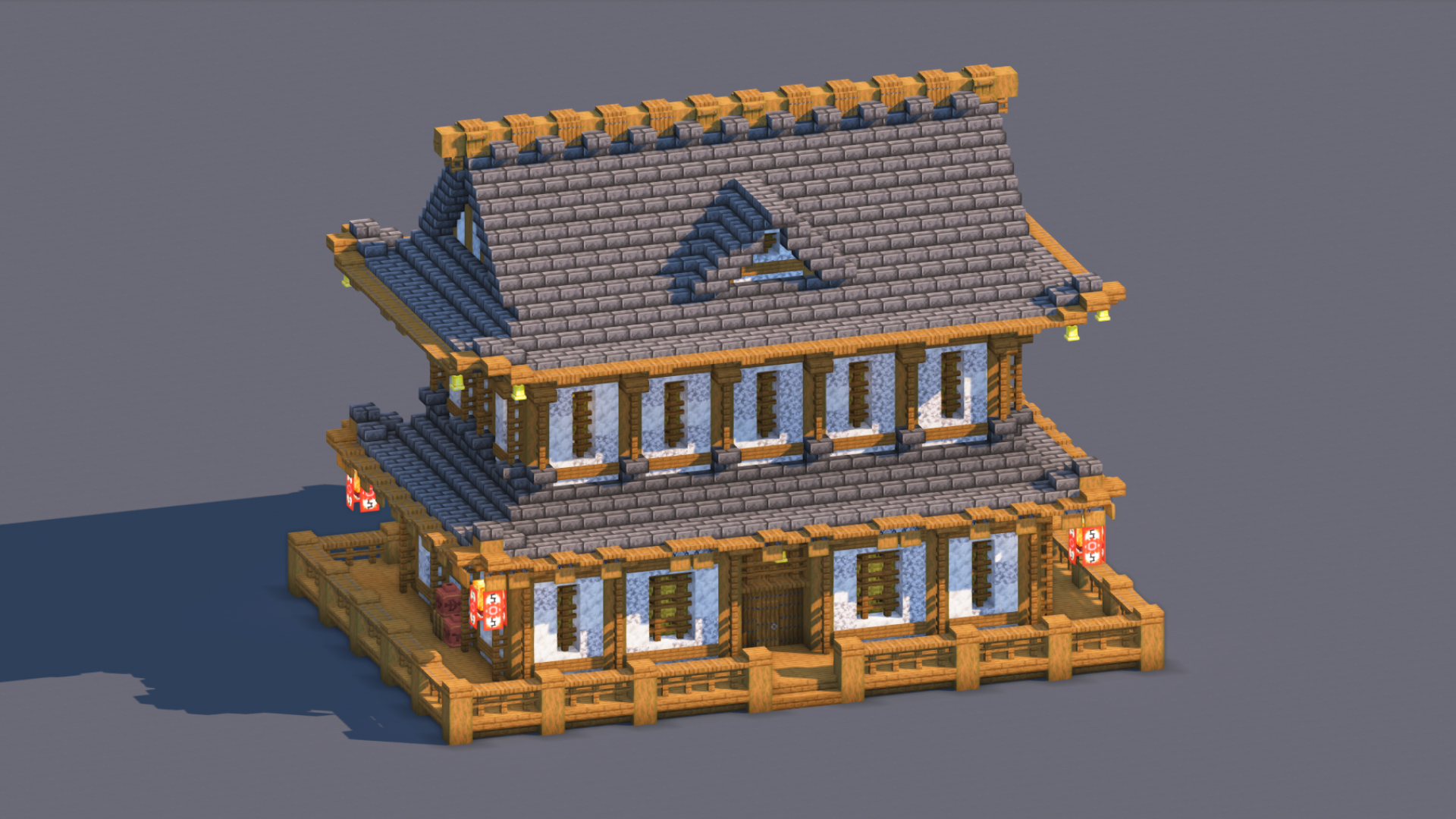 Japanese House – Fully Decorated Interior | Download — Minecraft Build by RaekonBuilds