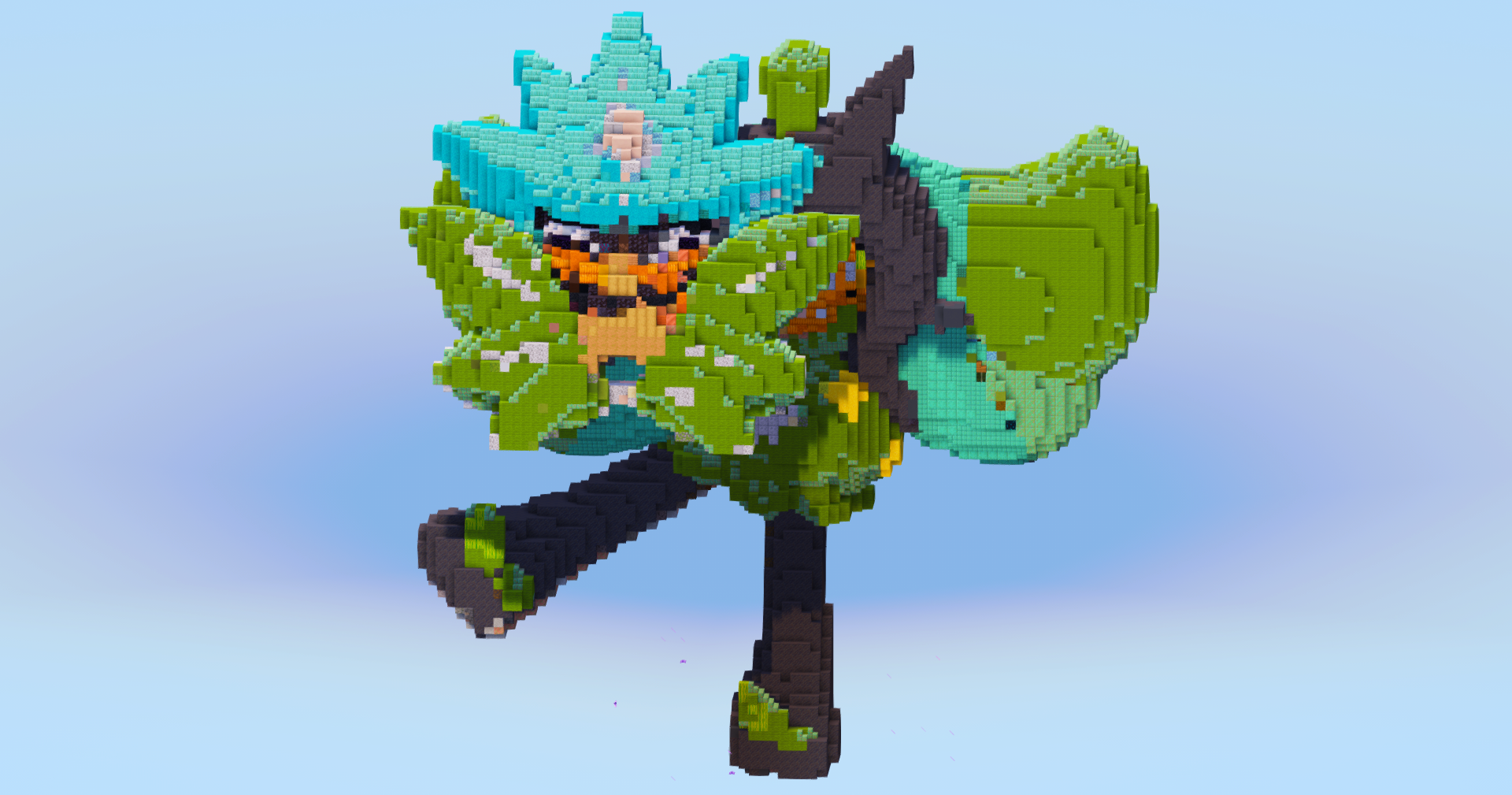 Ogerpon Teal Mask — Minecraft Build by LeonisBuilds