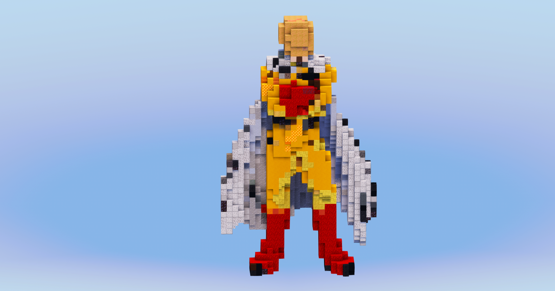 Saitama from One Punch Man — Minecraft Build by LeonisBuilds