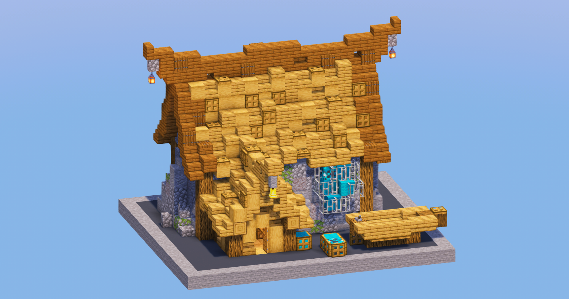 Oak Medieval Fisherman House — Minecraft Build by LeonisBuilds